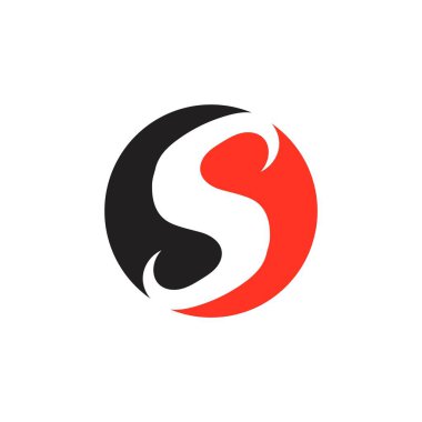  S logo tasarım vektör resmi