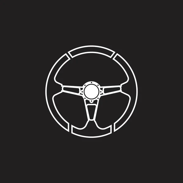Volante Vector Imagen Logo — Vector de stock