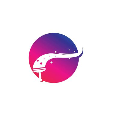 boya fırçası logosu ve sembol vektörü