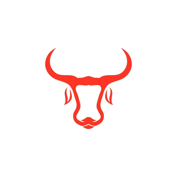 Taurus Logo Template Vector Icon Illustration — стоковий вектор