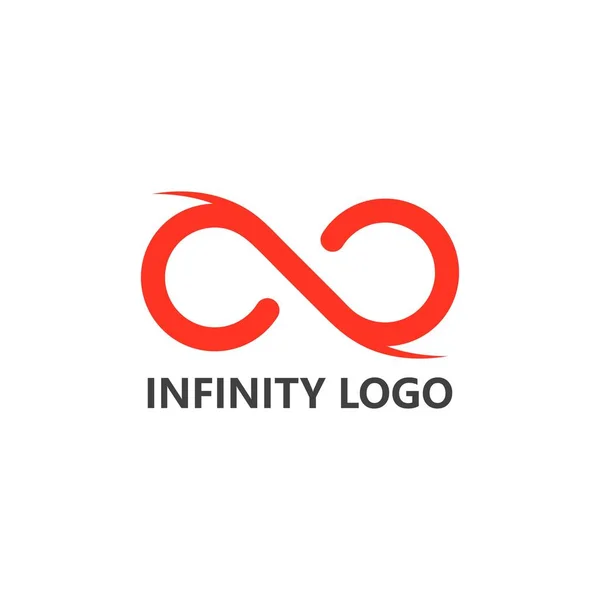 Infinity Design Illustrazione Icona Vettoriale Logo Template Design — Vettoriale Stock