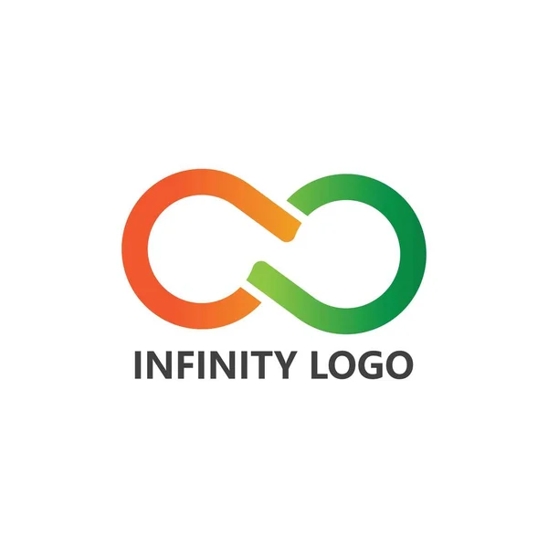 Infinity Design Illustrazione Icona Vettoriale Logo Template Design — Vettoriale Stock