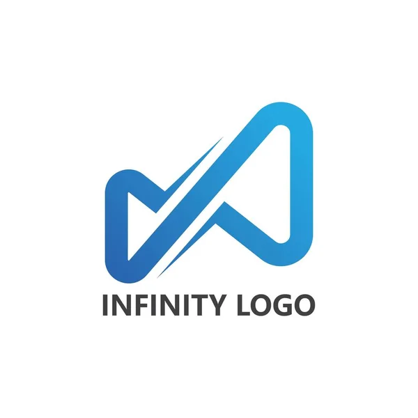 Infinity Design Illustrazione Icona Vettoriale Logo Template Design — Vettoriale Stock