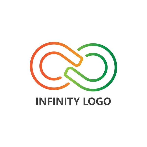 Infinity Design Illustrazione Icona Vettoriale Logo Template Design — Vettoriale Stock