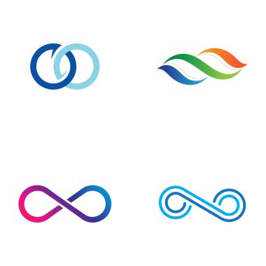 Sonsuzluk Tasarımı Vektör Simgesi Logo şablonu tasarımı
