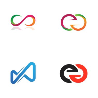 Sonsuzluk Tasarımı Vektör Simgesi Logo şablonu tasarımı