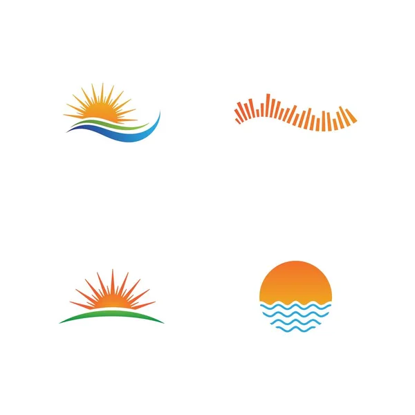 Sun Logo Und Icon Template Design — Stockvektor