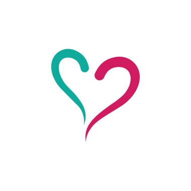 Güzellik Aşk Vektörü simge tasarım şablonu