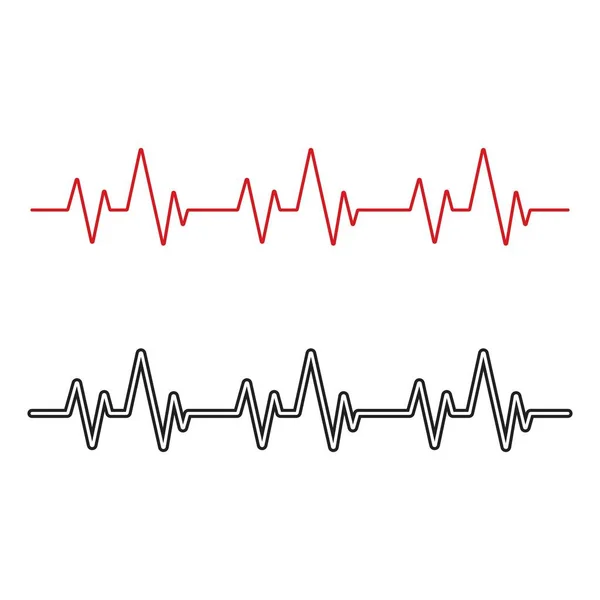 Pouls Pouls Ligne Hôpital — Image vectorielle