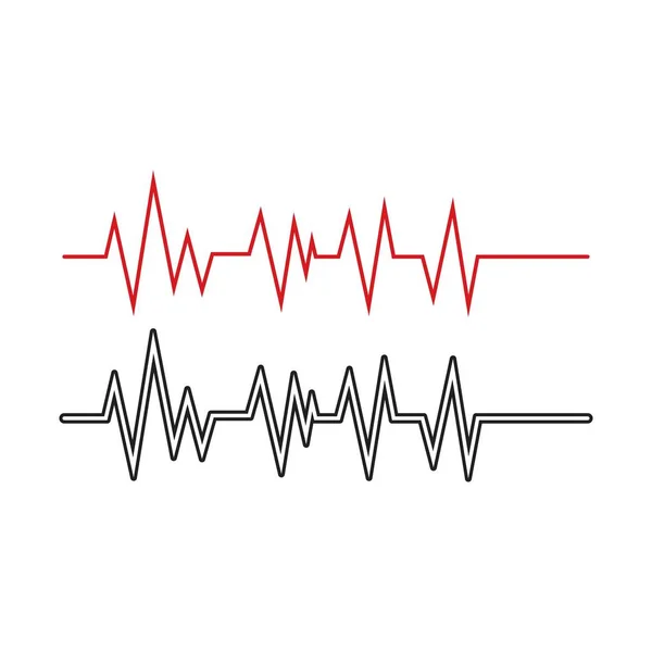 Pouls Pouls Ligne Hôpital — Image vectorielle