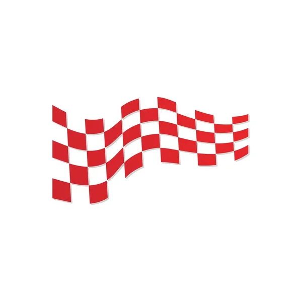 Ikona Flagi Wyścigu Prosty Projekt Wektor Ilustracji — Wektor stockowy