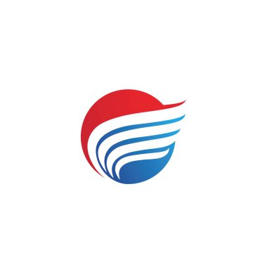 Kanat illüstrasyon logosu ve sembol vektör tasarımı