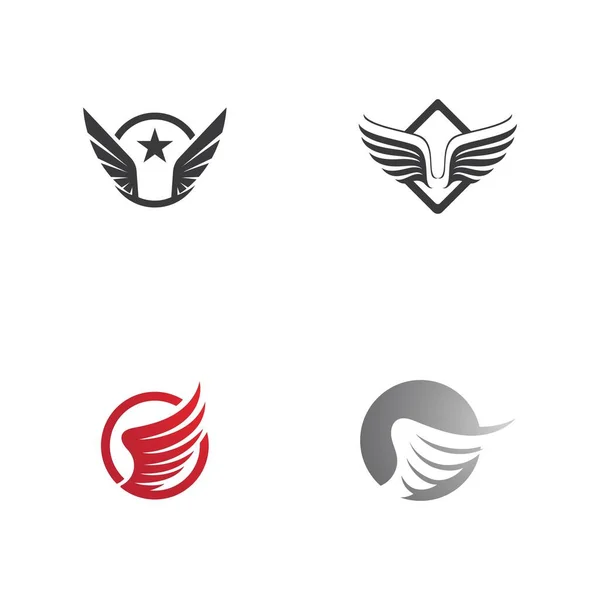 Design Logotipo Vetor Símbolo Ilustração Asa — Vetor de Stock