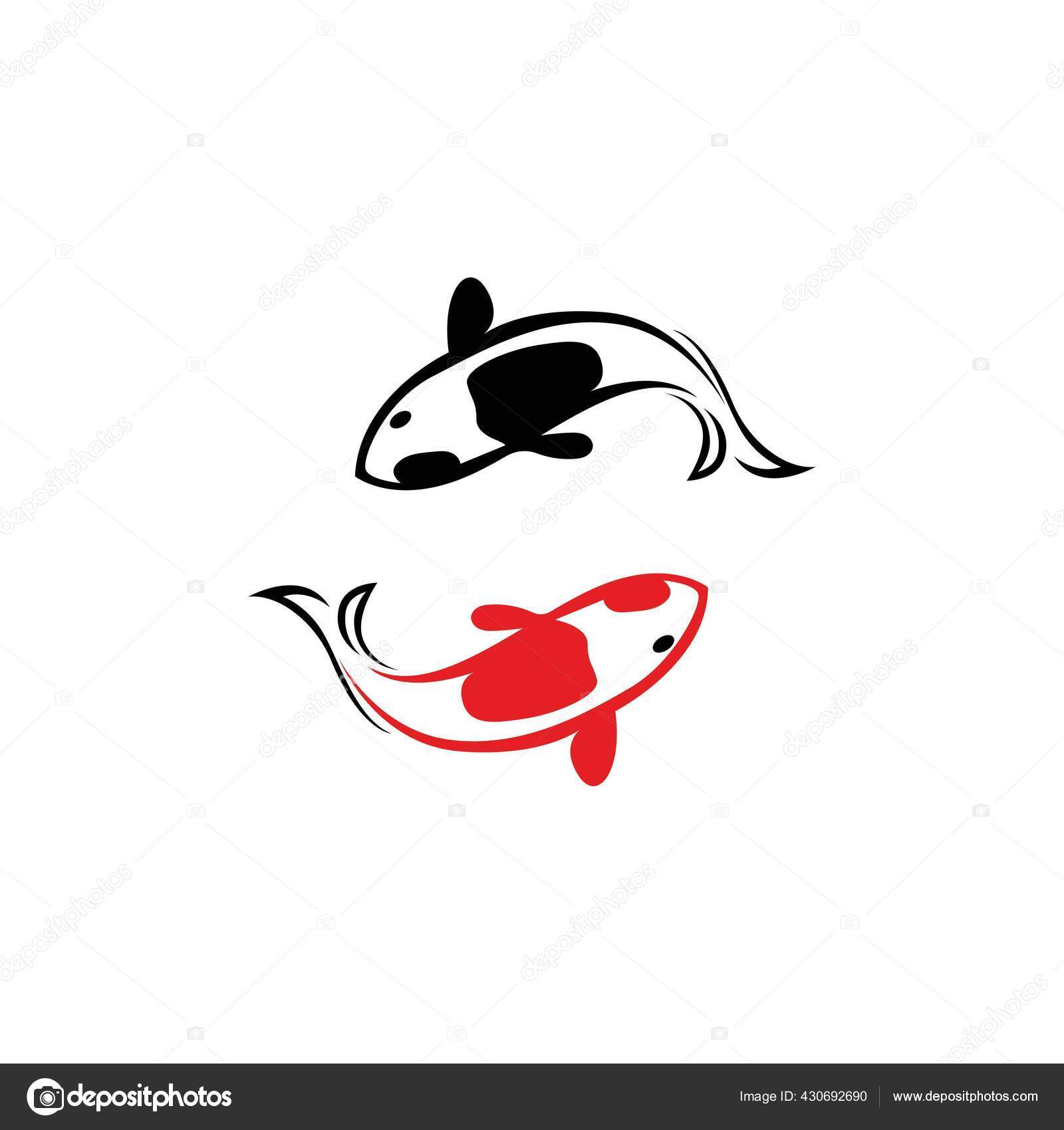 Koi Fish Logo Template Creative Vector Symbol Stock Vector by ©Hatigraphic  430692690