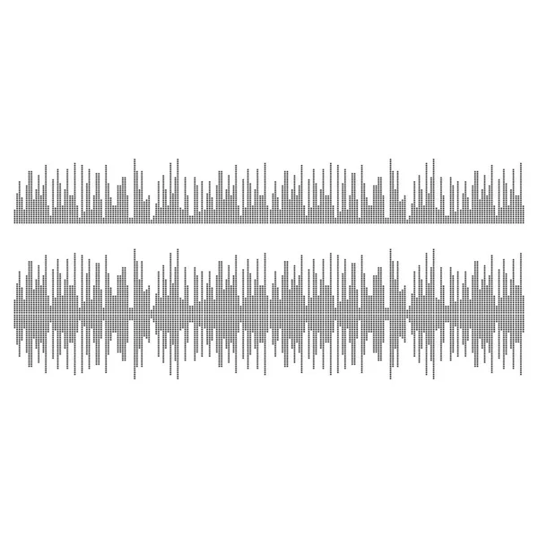 Vector set of sound waves. Audio equalizer. Sound & audio waves Stock ...