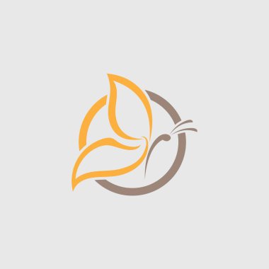 Güzellik Kelebeği Vektör simgesi tasarımı