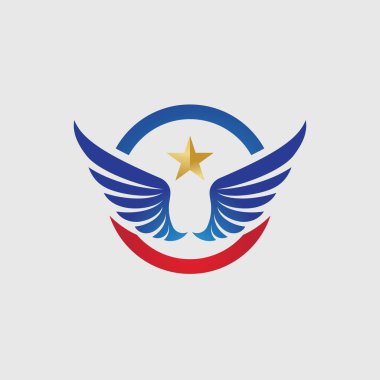 Kanat Şablonu vektör illüstrasyon tasarımı