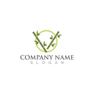 Bambu Logo Şablonu vektör çizimi tasarımı