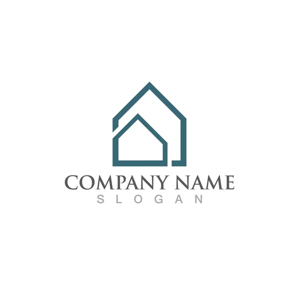 Immobilier Immobilier Construction Logo Design — Image vectorielle