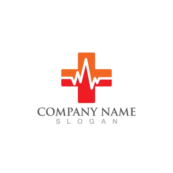 Logotipo Hospital Imagem Vetorial Símbolo —  Vetores de Stock