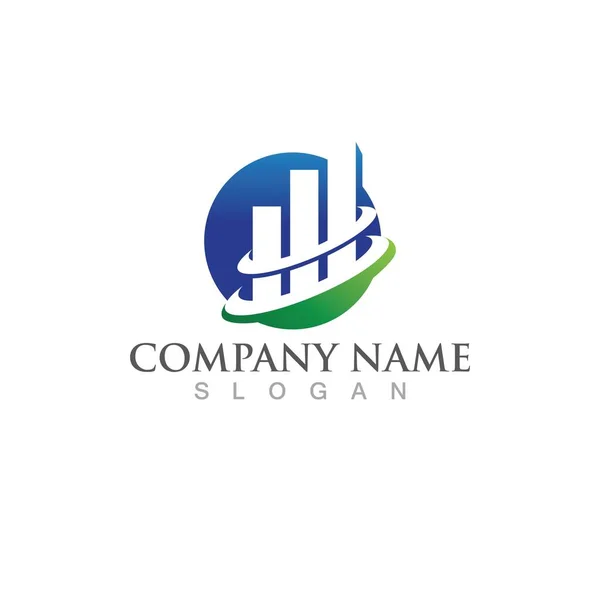 Finance Logo Symbol Icon — Stock Vector