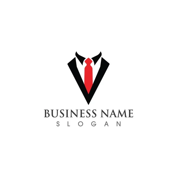 Logotipo Del Traje Trabajo Vector Símbolo — Vector de stock