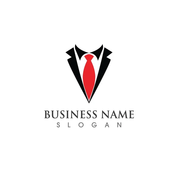 Logotipo Del Traje Trabajo Vector Símbolo — Vector de stock