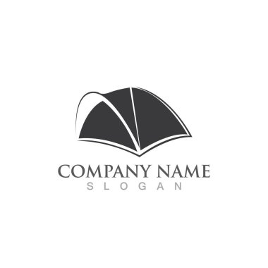  Çadır logosu ve sembol vektör resmi