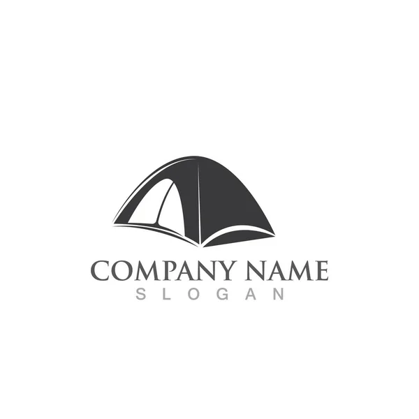 Tent Logo Symbol Vector Image — Stock Vector