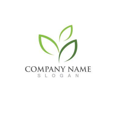  Yeşil doğa element vektörünün yaprak ekolojisi logoları