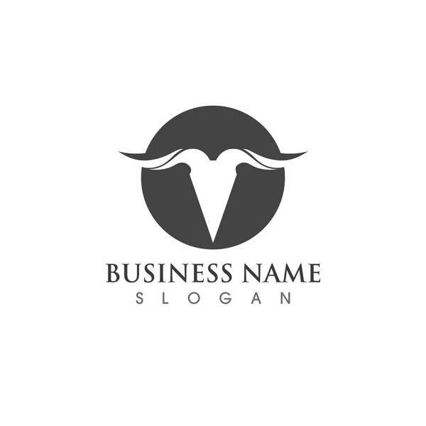 Geit Logo Template Vector Pictogram Illustratie Ontwerp — Stockvector