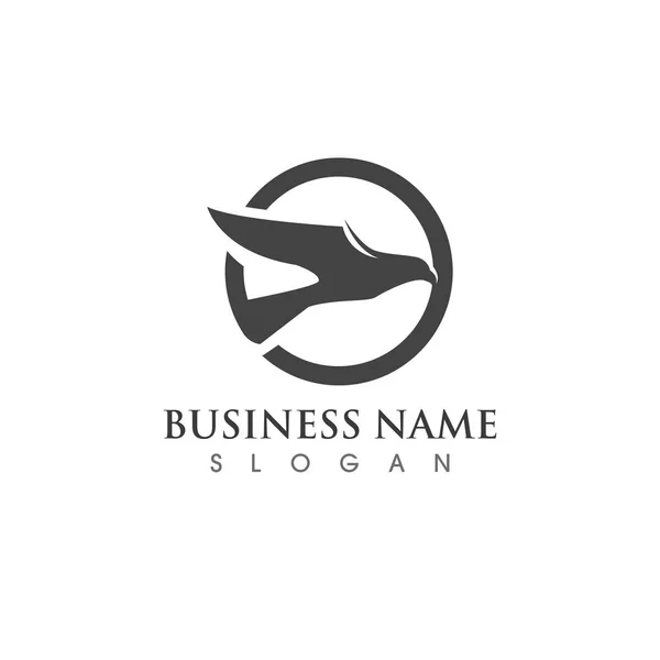 Logotipo Pássaro Modelo Vetor Ilustração Design — Vetor de Stock