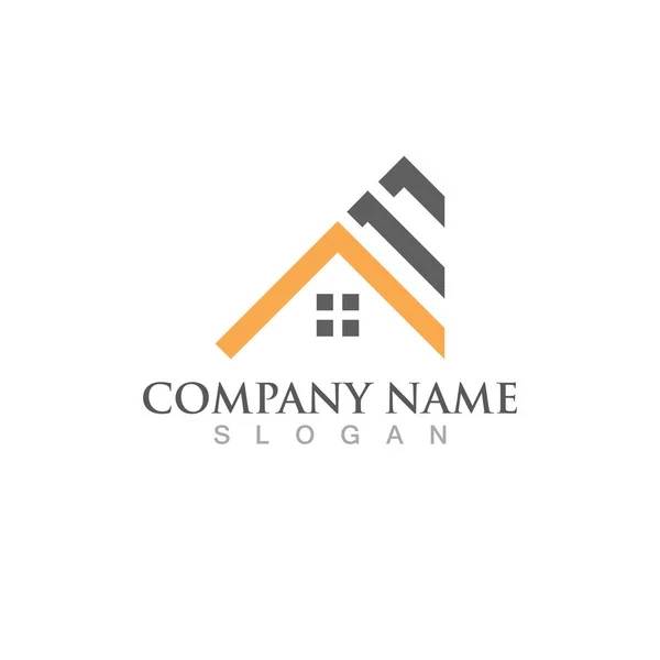 Home Building Logo Vector — Stock Vector