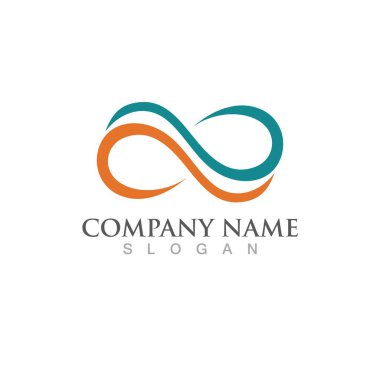 Sonsuzluk Tasarımı Vektör Simgesi Logo şablonu tasarımı