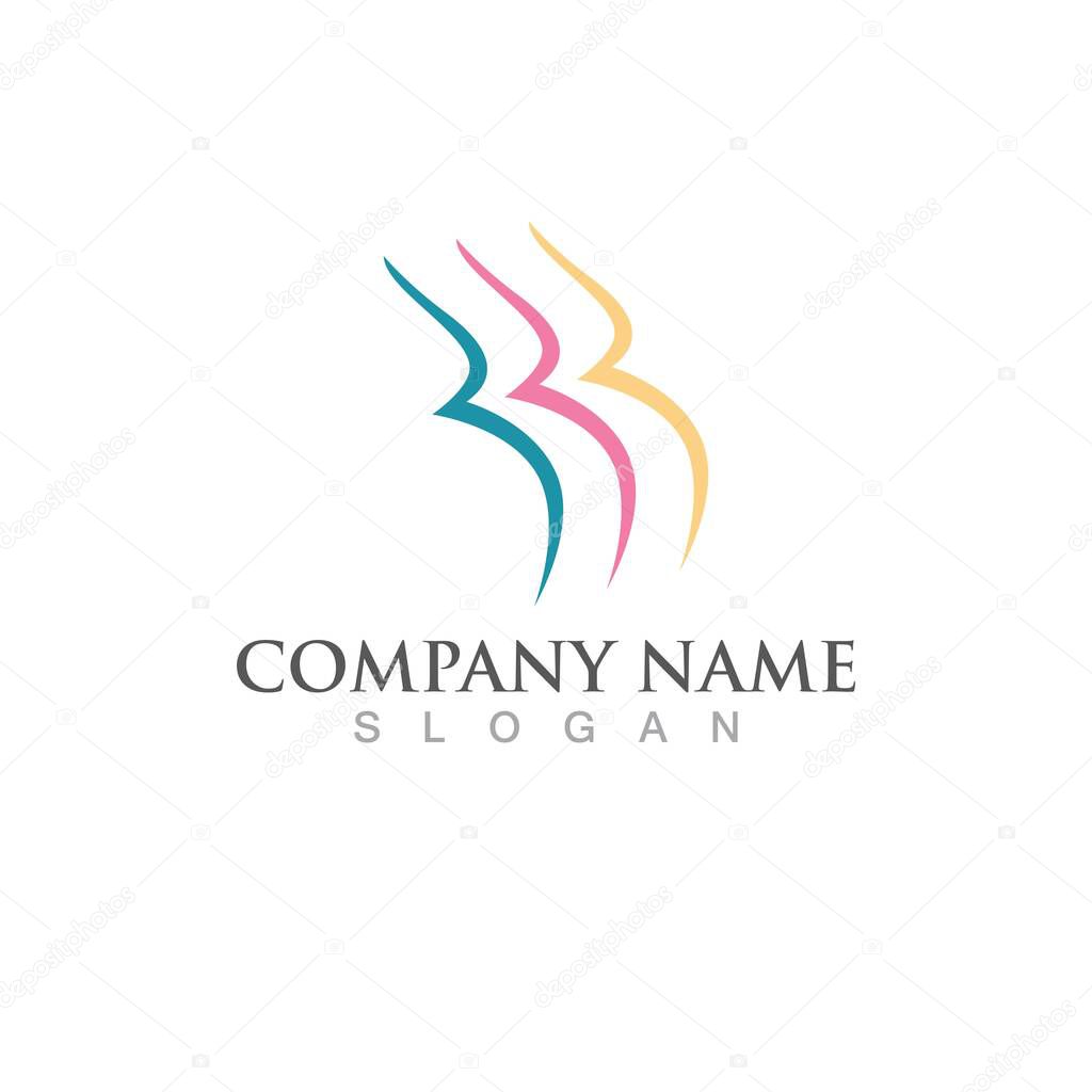 Pregnant logo template vector icon illustration design
