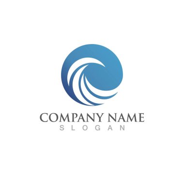 girdap su vektörü resimleme simgesi logosu 