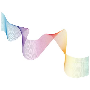 Ses dalgaları çizgisi çizim şablonu