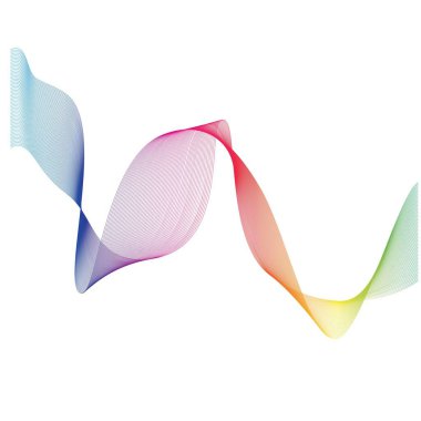 Ses dalgaları çizgisi çizim şablonu