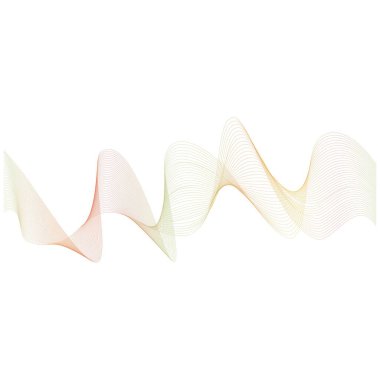 Ses dalgaları çizgisi çizim şablonu