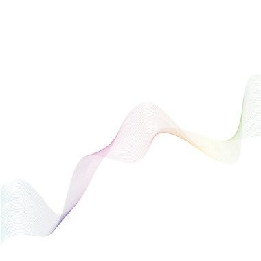 Ses dalgaları çizgisi çizim şablonu