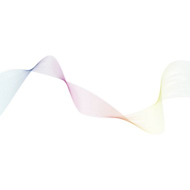 Ses dalgaları çizgisi çizim şablonu