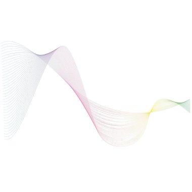 Ses dalgaları çizgisi çizim şablonu