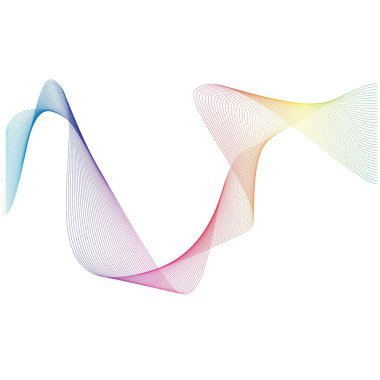 Ses dalgaları çizgisi çizim şablonu