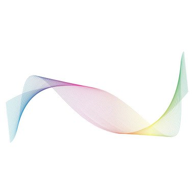 Ses dalgaları çizgisi çizim şablonu