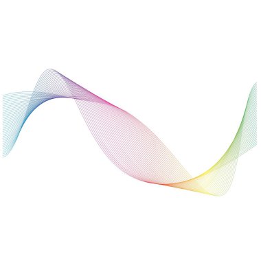 Ses dalgaları çizgisi çizim şablonu