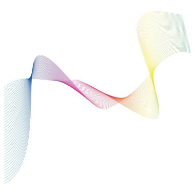 Ses dalgaları çizgisi çizim şablonu