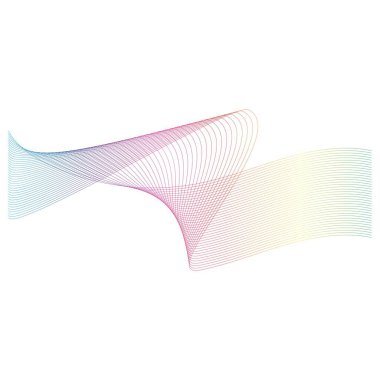 Ses dalgaları çizgisi çizim şablonu