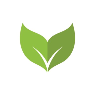  Yeşil yapraklı ekoloji doğa logo element vektörü