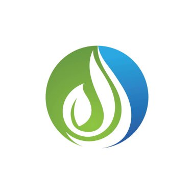 Yeşil ağaç yaprağı ekoloji doğa elementi vektörü logoları