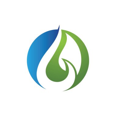 Yeşil ağaç yaprağı ekoloji doğa elementi vektörü logoları